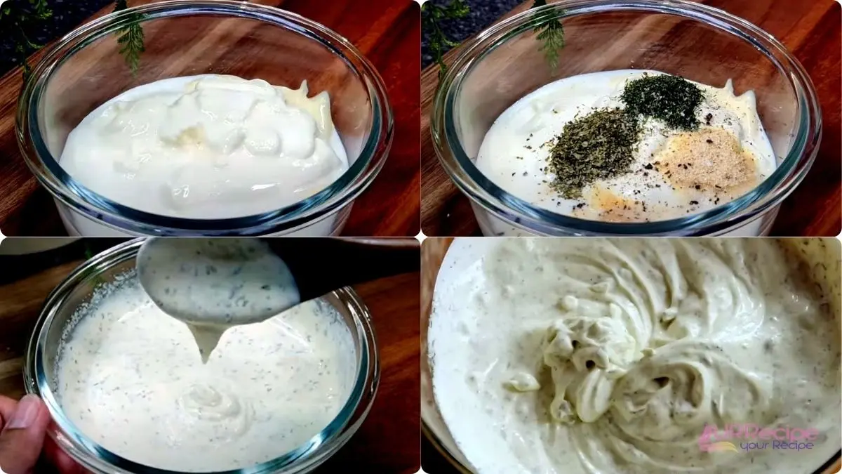 Step by Step Runza Ranch Dressing Recipe